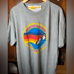 Aviator Nation Gray XXL Tee Shirt NEW
